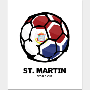 St Martin Football Country Flag Posters and Art